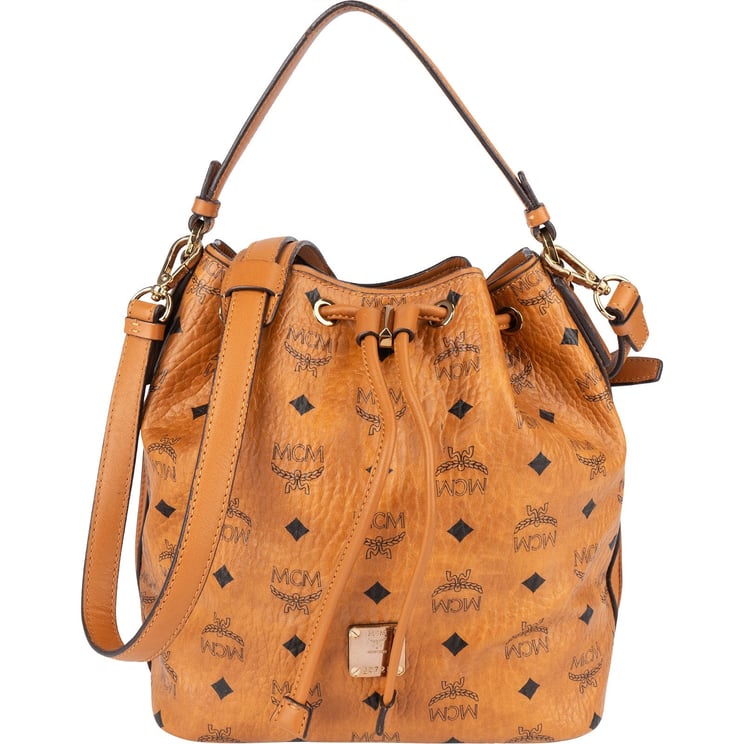 MCM MCM Monogram Visetos Drawstring Bucket Handbag