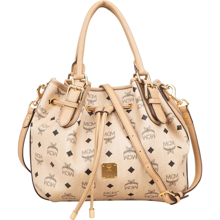 MCM MCM Monogram Visetos Drawstring Handbag