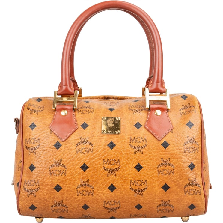 MCM MCM Monogram Visetos Boston Handbag