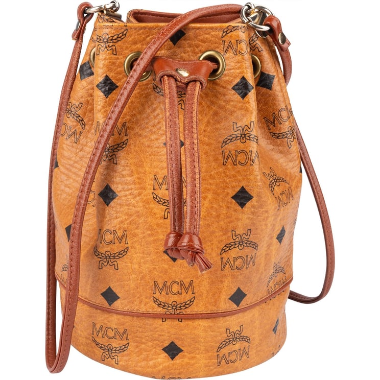 MCM MCM Monogram Visetos Mini Drawstring Bucket Crossbody Bag