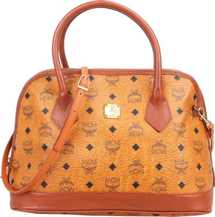 MCM MCM Monogram Visetos Boston Handbag