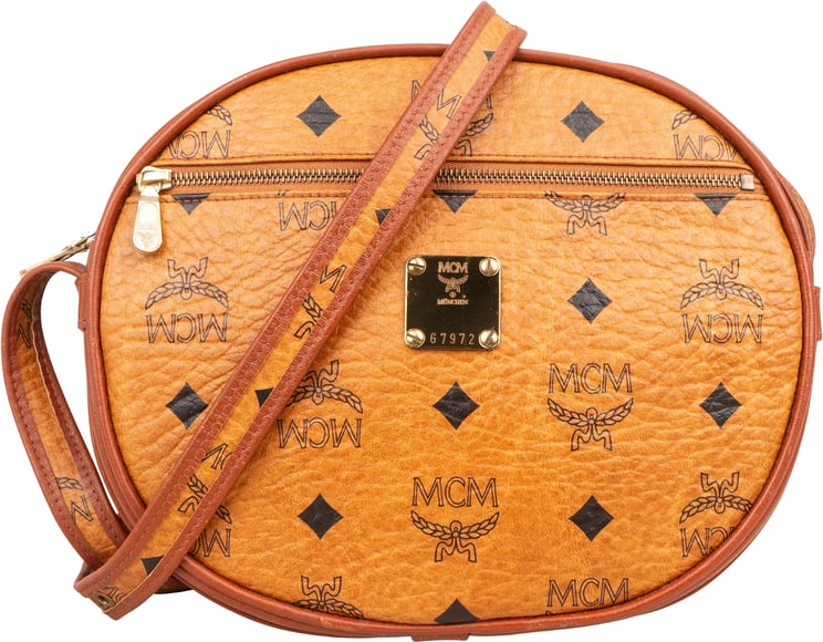 MCM MCM Monogram Visetos Oval Crossbody Bag