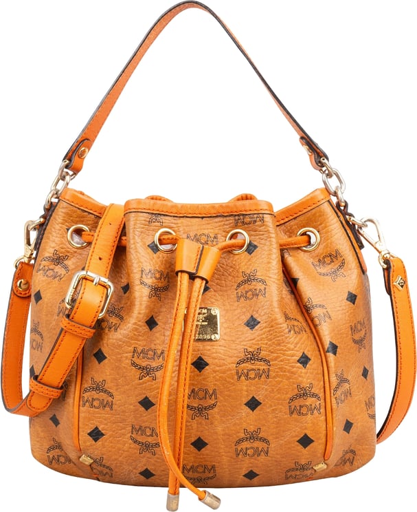 MCM MCM Monogram Visetos Drawstring Bucket Crossbody Bag