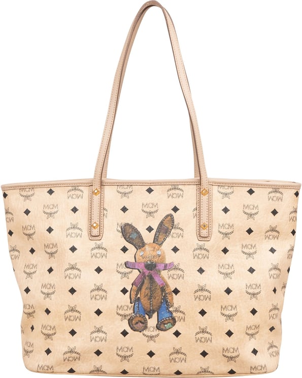 MCM MCM Monogram Visetos Zoo Rabbit  Liz Shopper Shoulder Bag