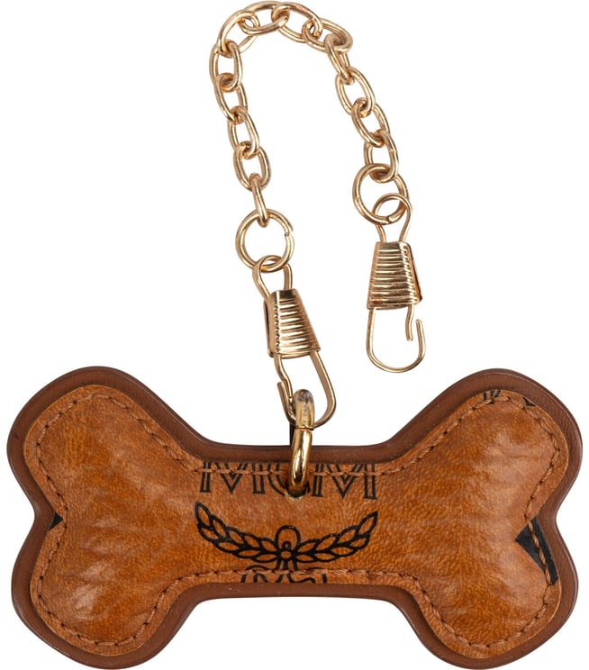 MCM MCM Monogram Visetos Dog Bone Bag Charm