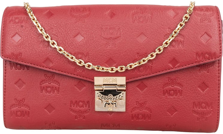 MCM MCM Visetos Monogram Embossed Leather Millie Flap Crossbody Bag