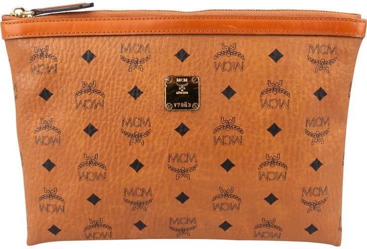 MCM MCM Monogram Heritage Visetos Clutch
