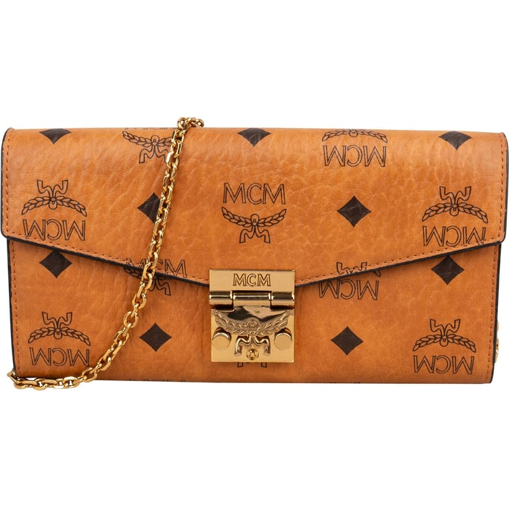 MCM MCM Monogram Visetos Patricia Wallet On Chain Crossbody Bag