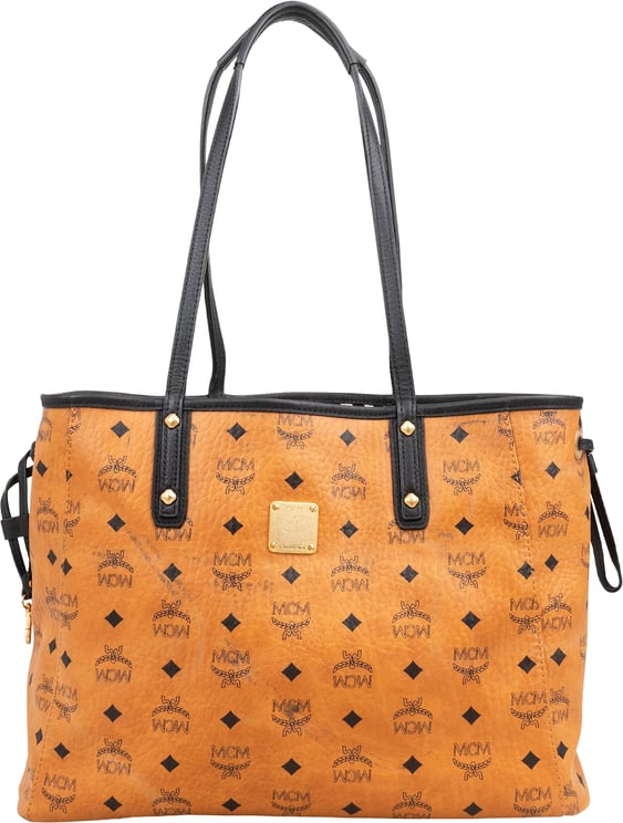 MCM MCM Monogram Visetos Liz Reversible Shopper Shoulder Bag