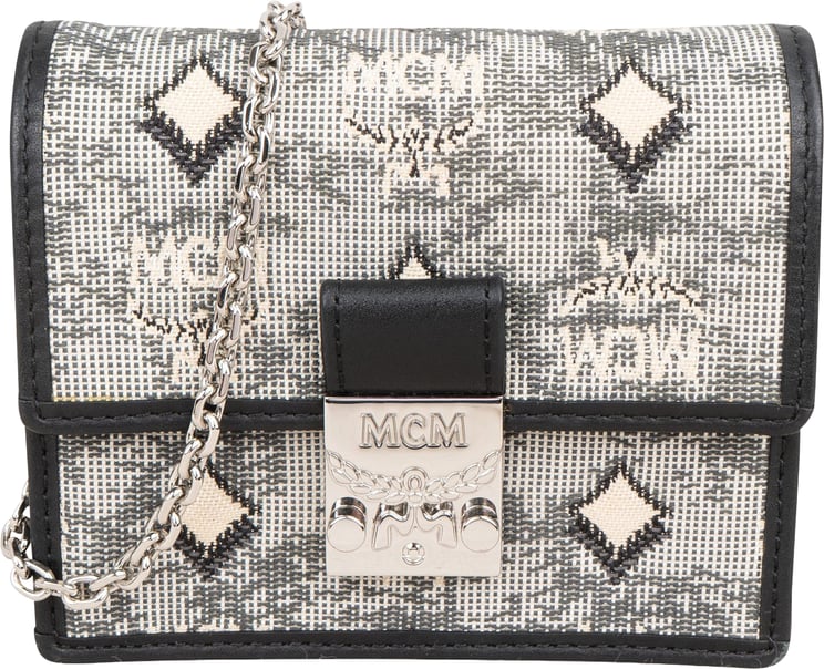MCM MCM Visetos Monogram Jacquard Patricia Micro Crossbody Bag