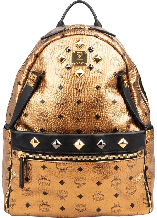 MCM MCM Visetos Monogram Stark Studded 2 in 1 Backpack