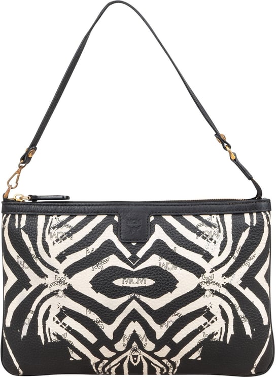 MCM MCM Monogram Zebra Visetos Pochette Shoulder Bag