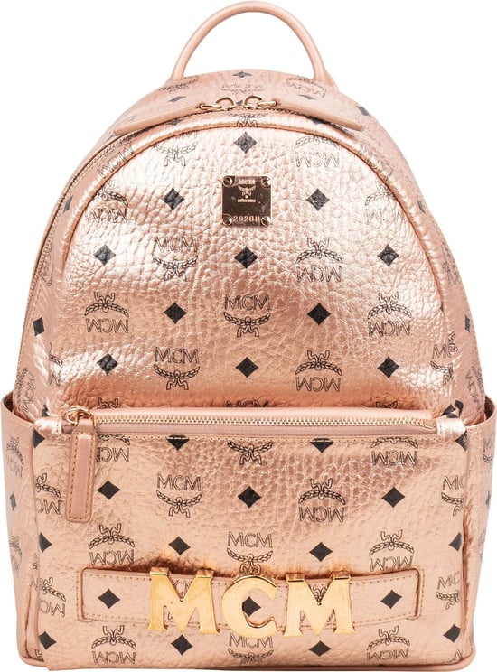 MCM MCM Monogram Metallic Visetos Small Stark 2 in 1 Backpack