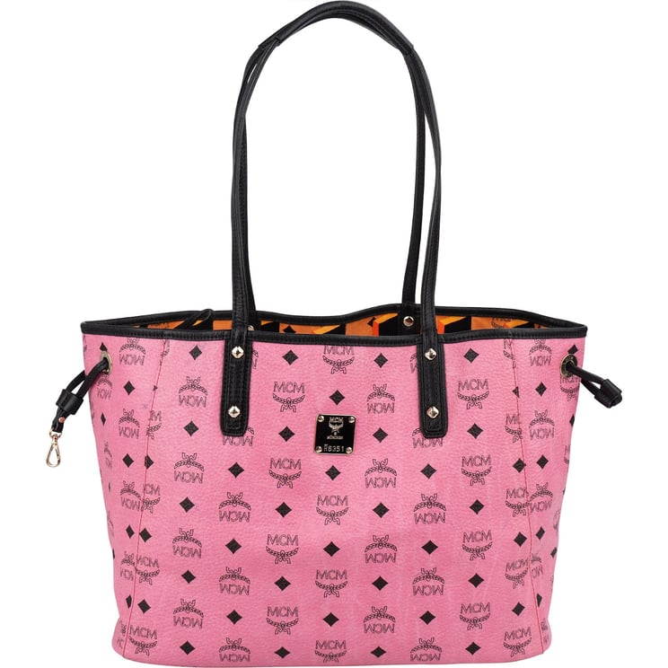 MCM MCM Monogram Visetos Liz Reversible Shopper Tote Shoulder Bag