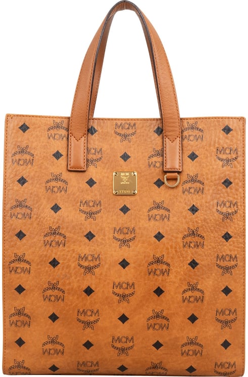 MCM MCM Monogram Visetos Aren Paperbag Tote Handbag
