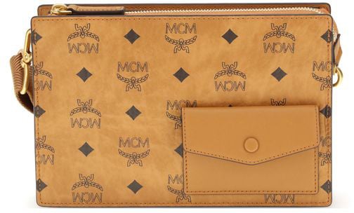MCM MCM Brown Polyethylene Shoulder Bag