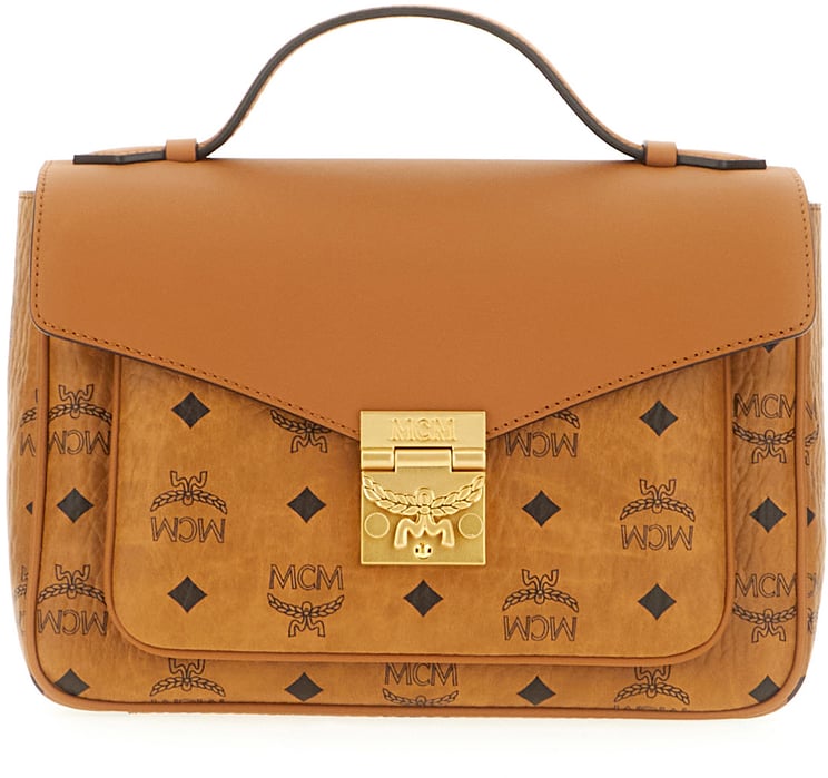 MCM Mcm Printed synthetic leather small Tracy handbag