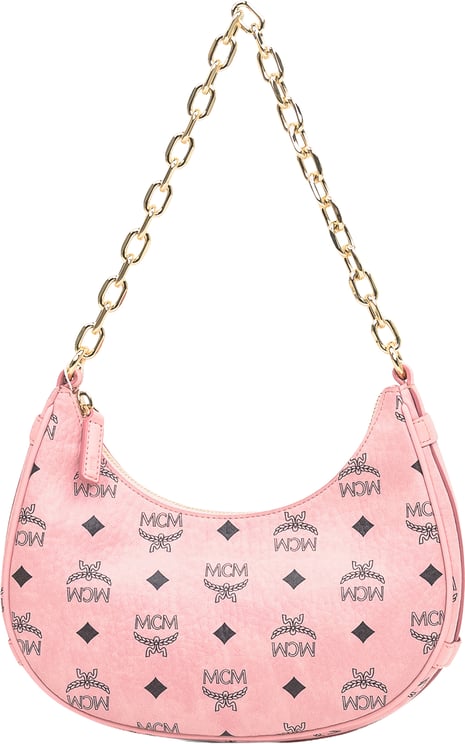 MCM Borsa MCM Aren VI Hobo in Visetos Rosa