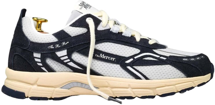 Mercer Amsterdam Mercer The Re-run Vintage Suede Sneakers Donkerblauw Me261003