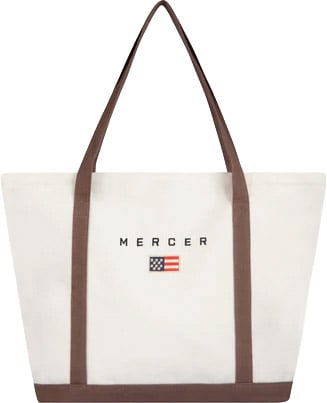 Mercer Amsterdam Mercer Amsterdam - The Mercer Canvas Bag - MEAC261009 - 157 White/Brown
