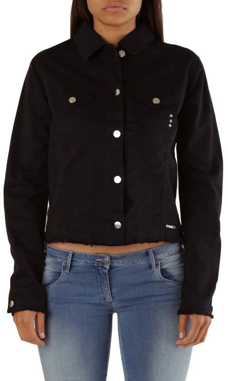 Met Met Black Cotton Denim Jacket