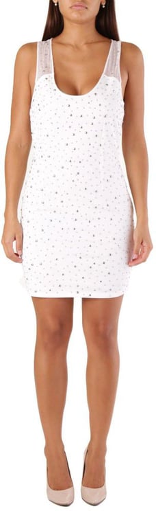 Met Met White Polyester Cocktail Dress