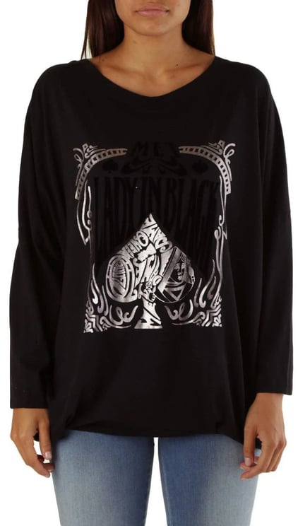 Met Met Black Viscose Sweatshirt