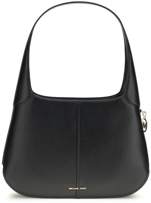Michael Kors Michael Kors Black Calf Leather Bos Taurus Shoulder Bag