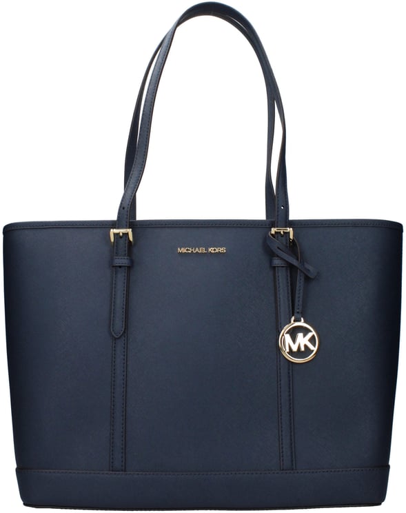 Michael Kors Michael Kors Blue Leather Shoulder Bag