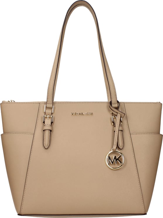 Michael Kors Michael Kors Beige Leather Shoulder Bag