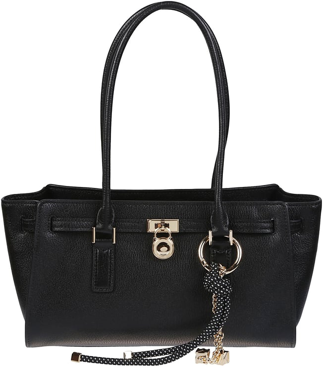 Michael Kors Small Hamilton Moderne Shoulder Tote Bag Black