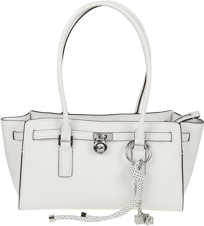 Michael Kors Small Hamilton Moderne Shoulder Bag White