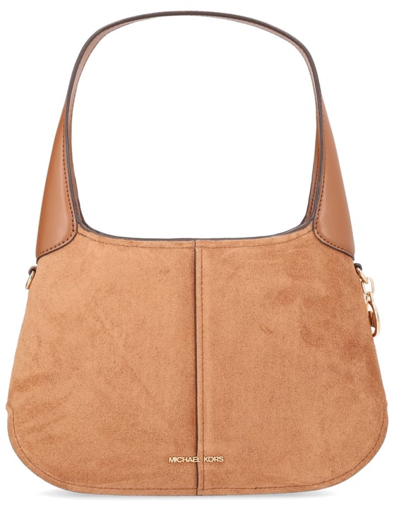 Michael Kors Alice Cow Leather Suede Shoulder Bag