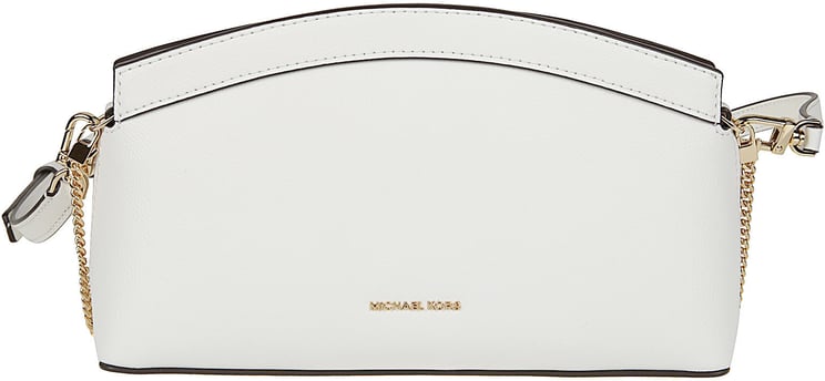 Michael Kors Small Athena Cross Body Clutch Bag White