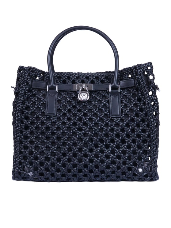 Michael Kors Oversized Woven Chain Satchel
