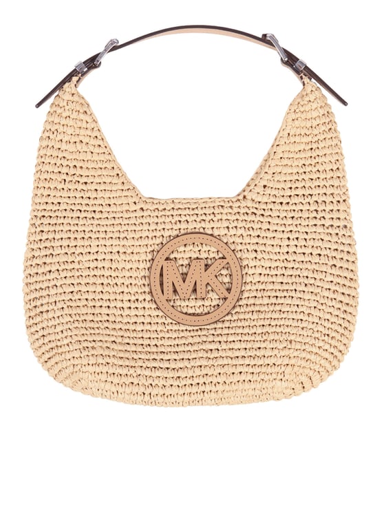 Michael Kors Small Woven Polypropylene Hobo Bag