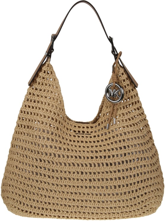 Michael Kors Large Hobo Shoulder Bag Nude