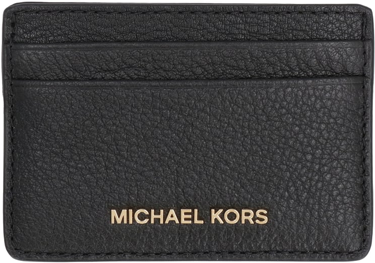 Michael Kors Logo detail leather card holder