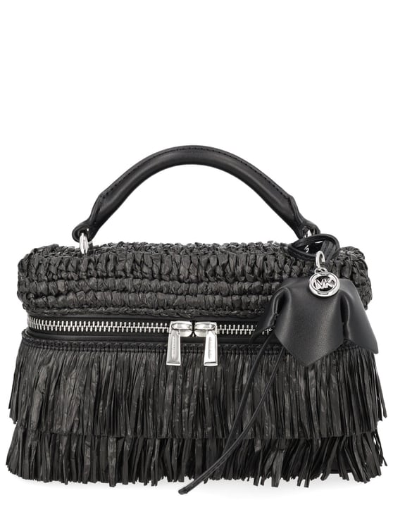 Michael Kors Jane Woven Polypropylene Fringe Handbag