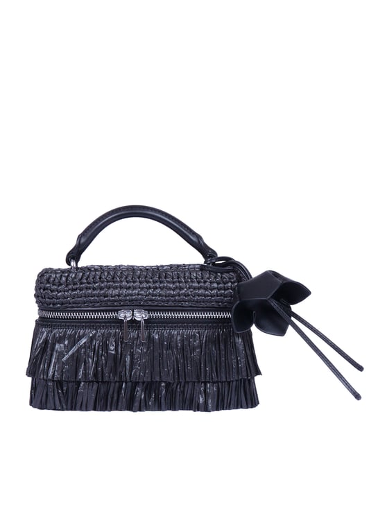 Michael Kors Fringed Extra Small Woven Crossbody Bag