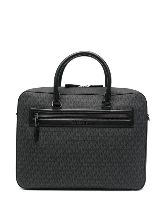 Michael Kors Black Grey Jet Set Backpack