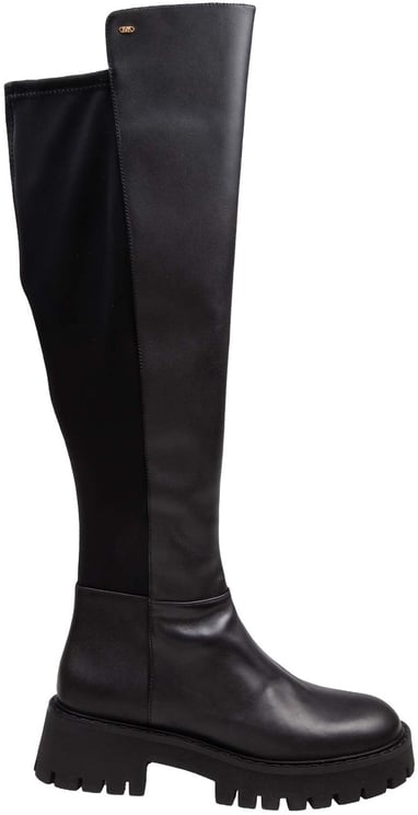 Michael Kors Michael kors asher leather boot black color