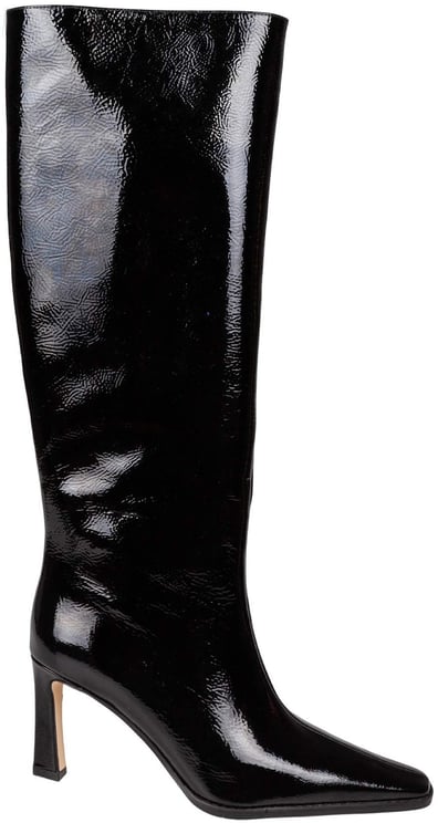 Michael Kors Michael kors darrah heeled boot in patent leather, black