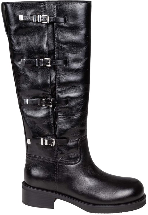 Michael Kors Michael kors leather darringt boot with buckles
