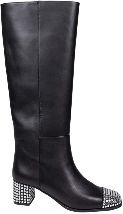 Michael Kors Michael kors matilda toe cap leather boot with studs
