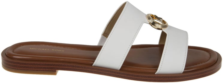 Michael Kors Erin Flat Sandals White