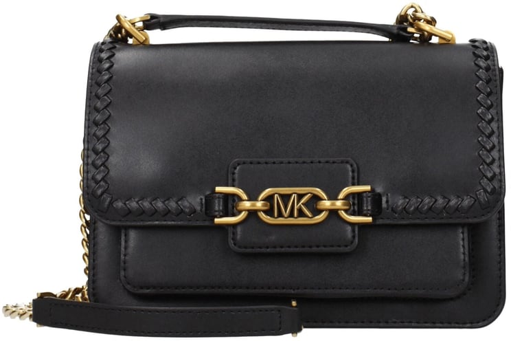 Michael Kors Michael Kors Black Leather Shoulder Bag