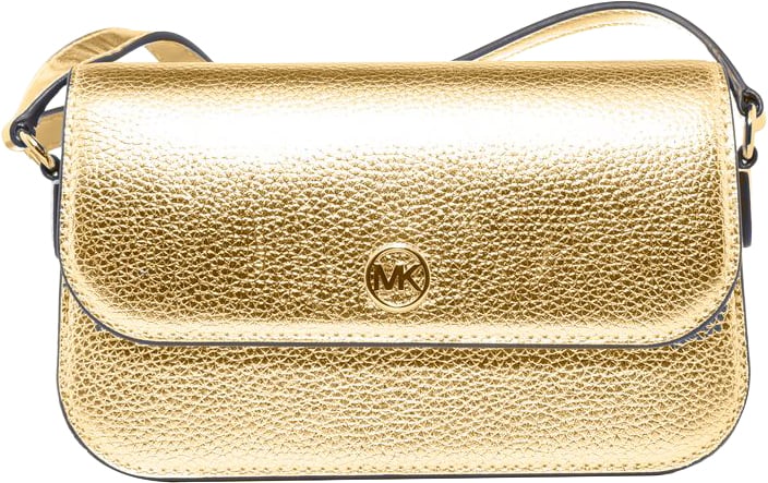 Michael Kors Michael Kors Gold Leather Crossbody Bag