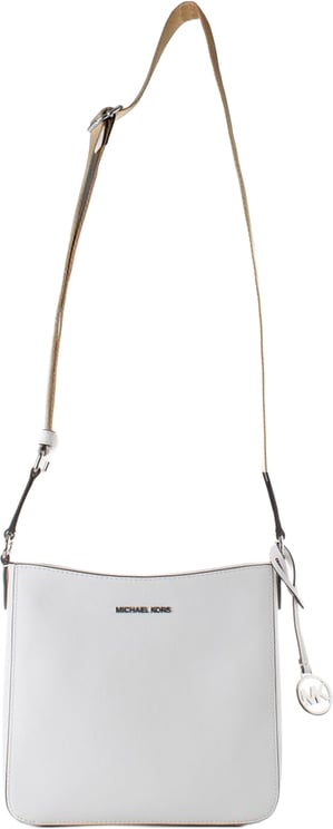 Michael Kors Michael Kors White Canvas Shoulder Bag