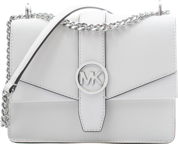 Michael Kors Michael Kors White Leather Shoulder Bag
